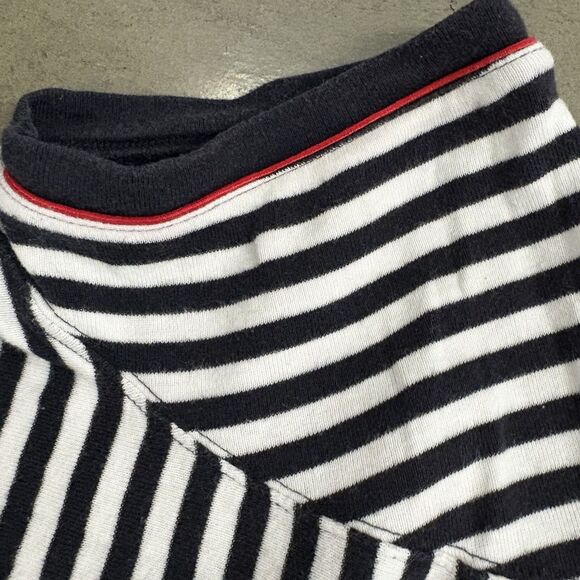 Y2K Liz Claiborne Flag Stripe Baby Tee Women’s L 4th of July Retro Vibes USA - Picture 6 of 8